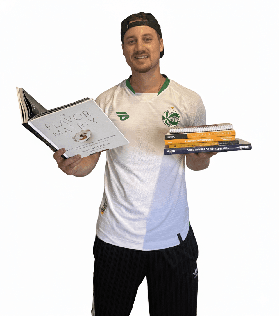 Lucas Brando em momento descontraído