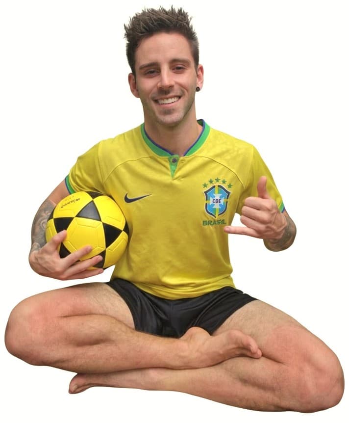 Pedro Vitor Pagliarin em momento descontraído