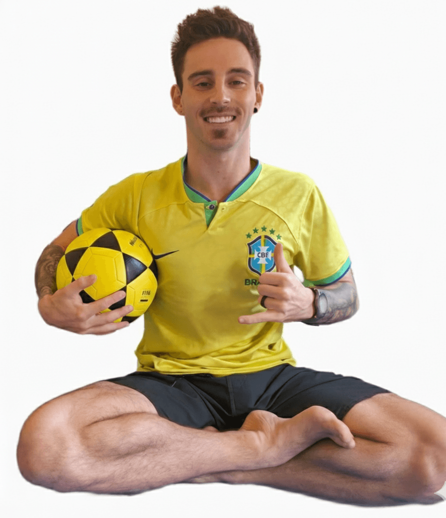 Pedro Vitor Pagliarin em momento descontraído