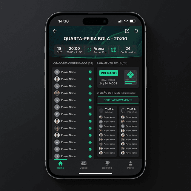 Mockup do aplicativo Convoca