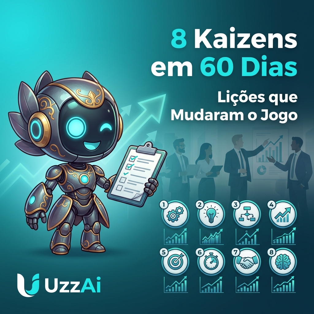 Lições aprendidas que mudaram o jogo — 8 kaizens em 60 dias